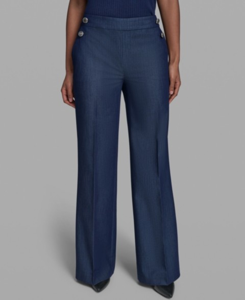 Женские брюки KARL LAGERFELD PARIS Women's Wide-Leg Pants
