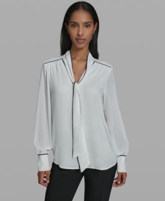 Women's V-Neck Long-Sleeve Top