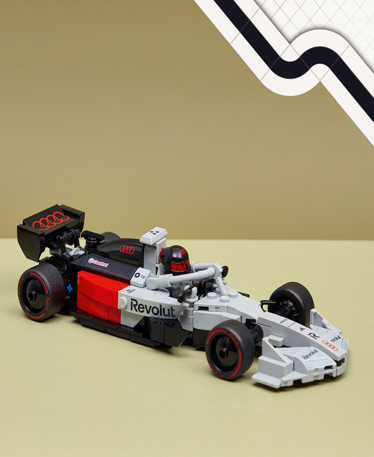 Детский конструктор LEGO® Speed Champions Audi R26 F1® Race Car Toy Building Kit, 77259 — фото 3