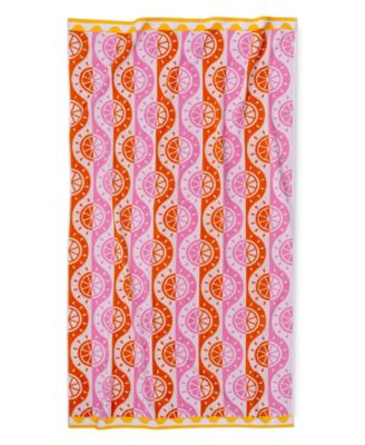 Cotton Citrus Jacquard Beach Towel, 40" x 70"