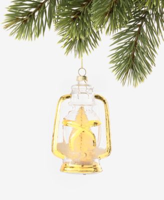 Cozy Cabin LED Lantern Ornament