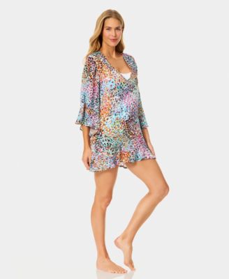 Women's Bell-Sleeve Flounce Swim Tunic