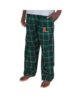Men's Hunter Green/Black Miami Hurricanes Ultimate Flannel Pants