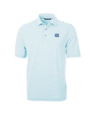Men's Carolina Blue North Carolina Tar Heels Virtue Eco Pique Stripe Polo Shirt