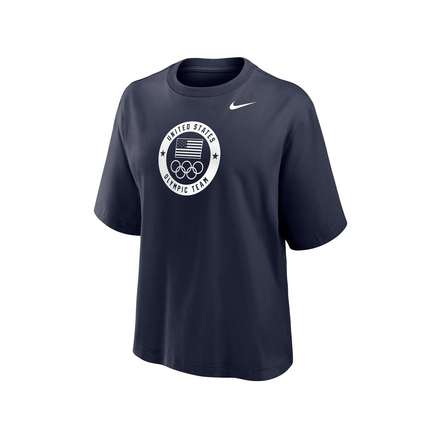 Женская футболка Nike Navy Team USA Boxy — фото 2