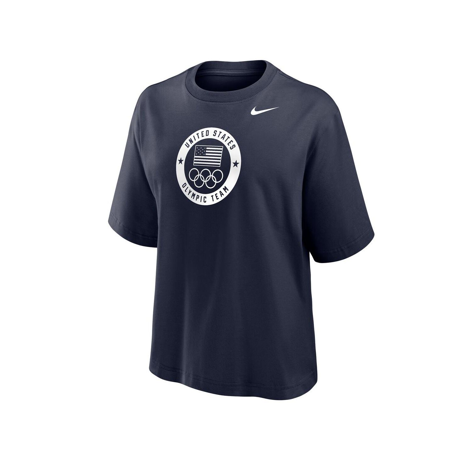 Women's Navy Team USA Boxy T-Shirt