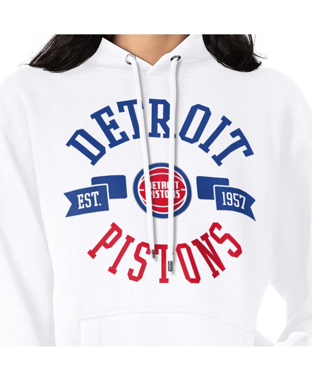 G-iii 4Her by Carl Banks Women's Detroit Pistons City Pullover Hoodie