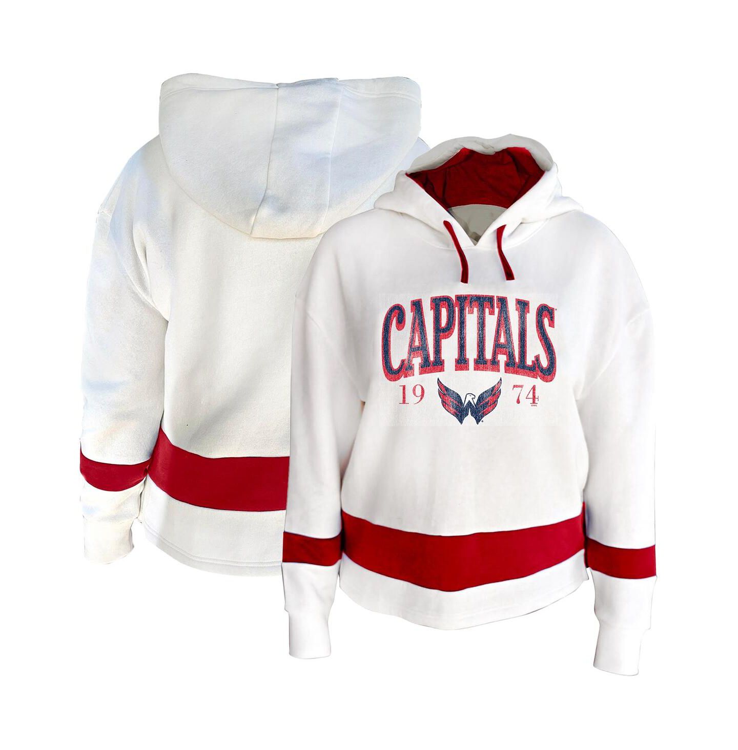 Женское худи Profile White Washington Capitals Plus Size — фото 1