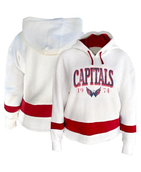 Женское худи Profile White Washington Capitals Plus Size