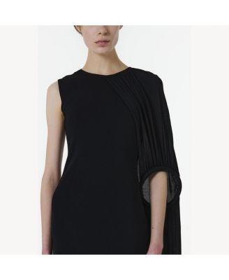 Women's Asymmetric Shoulder Hoop Knit Dress