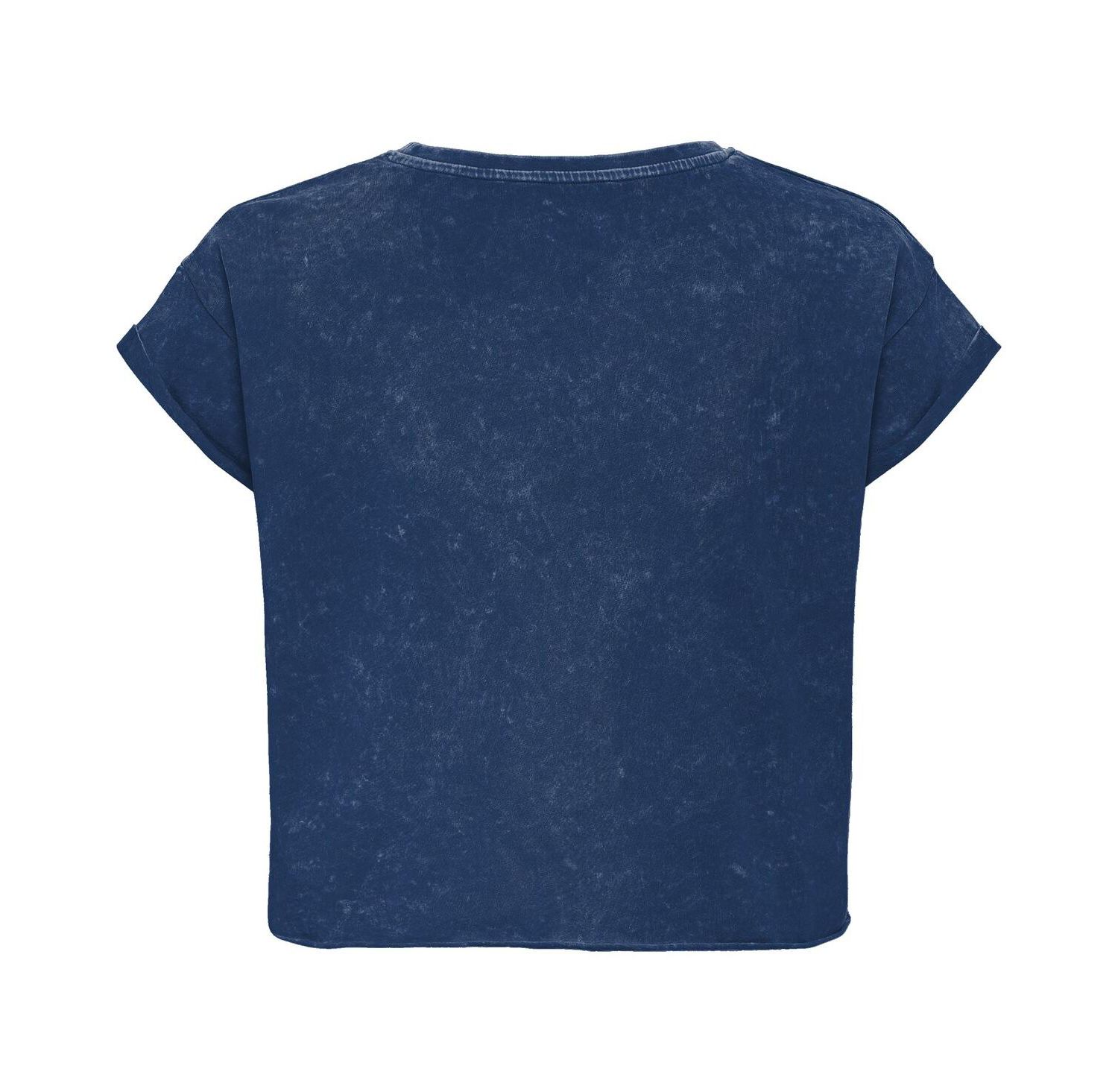 Men's and Women's Blue Orlando Magic Rock Roll Collection Gwen Premium Mineral Wash Cropped T-Shirt