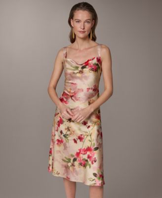 Women's Floral A-Line Midi Dress