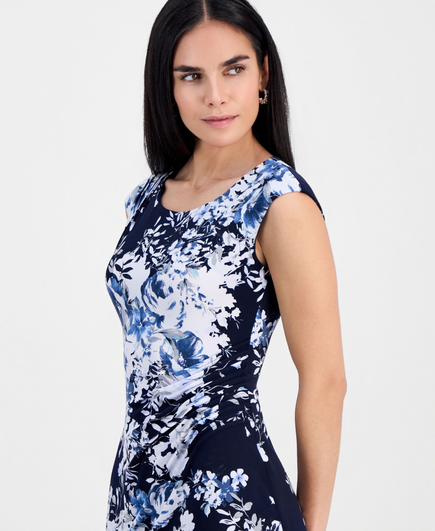 Petite Boat-Neck Sheath Dress