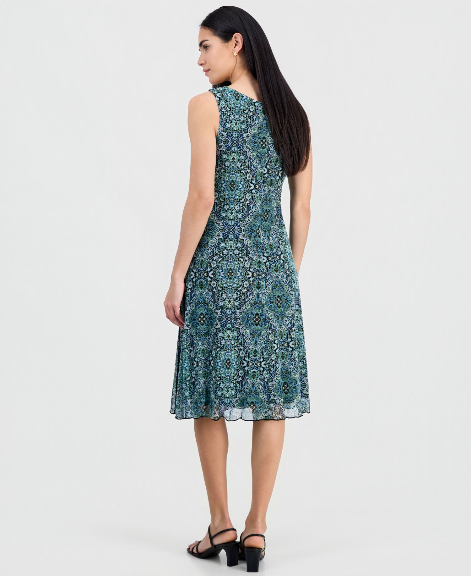 Petite Sleeveless Fit & Flare Dress