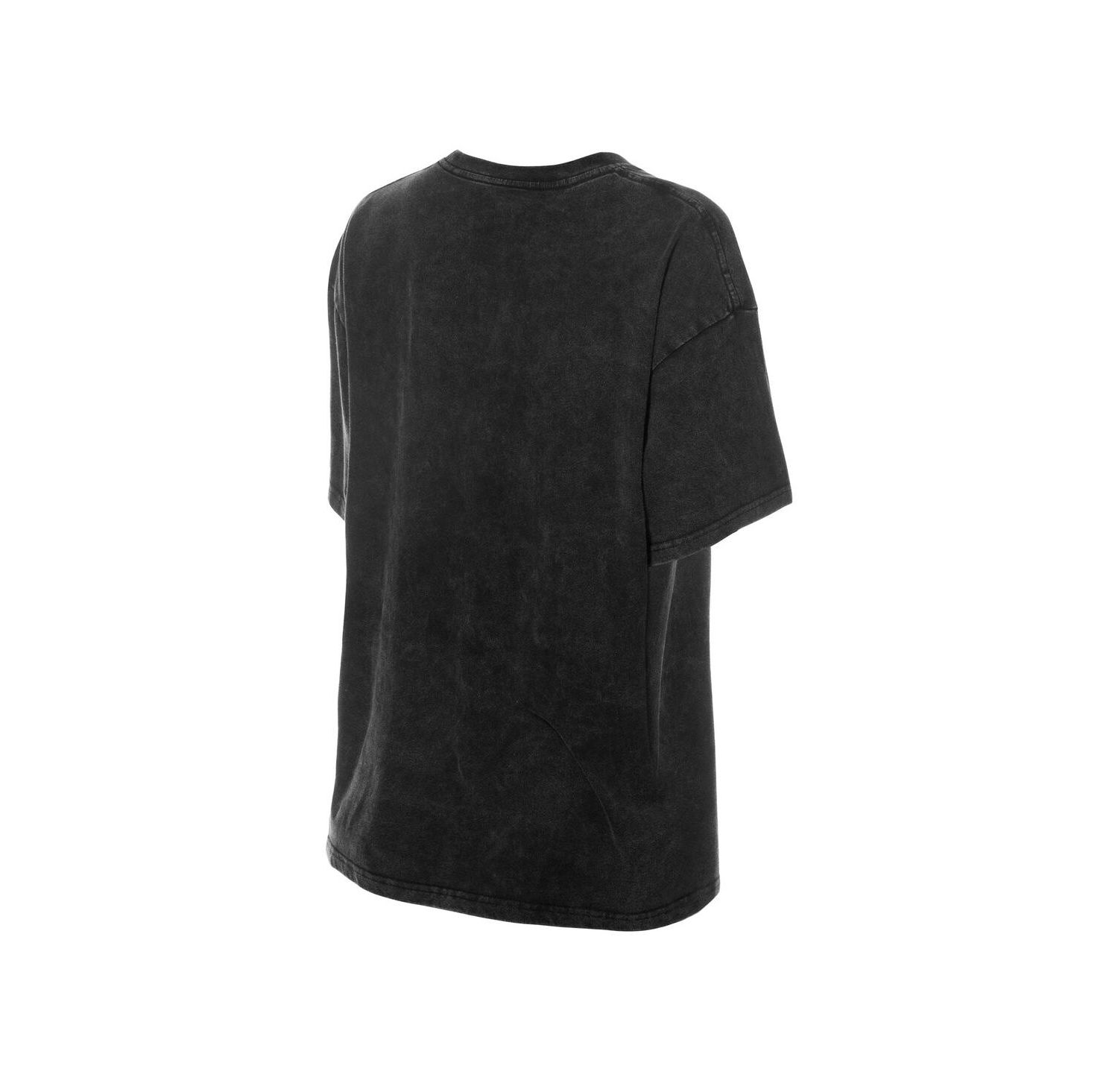 Women's Black Boston Celtics Throwback Mineral Wash Oversized T-Shirt
