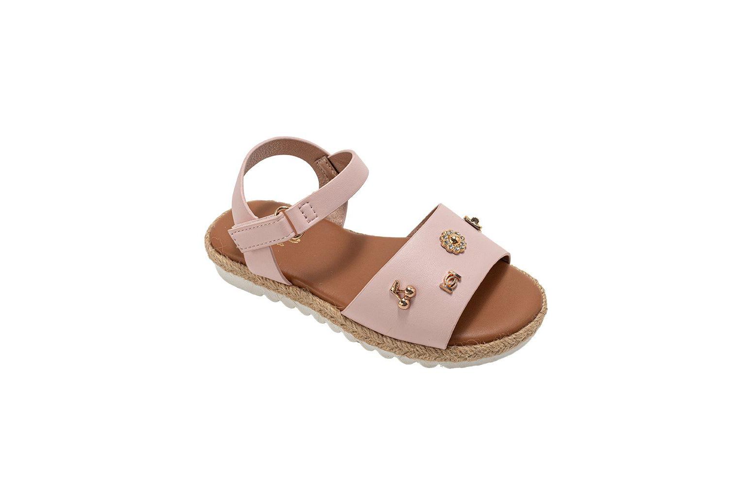Girls Girl's Fashion Sandals - Dressy Shoes with Playful Charm Details