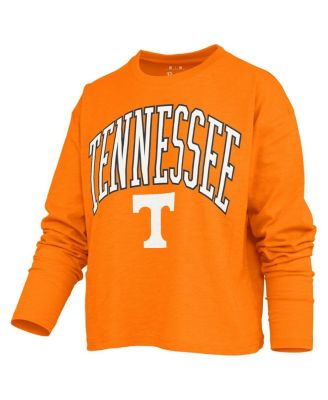 Women's Tennessee Orange Tennessee Volunteers Motley Boxy Waist-Length Long Sleeve T-Shirt