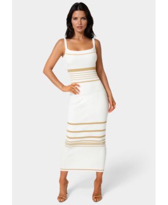 Women's Illusion Sweater Bodycon Maxi Dress
