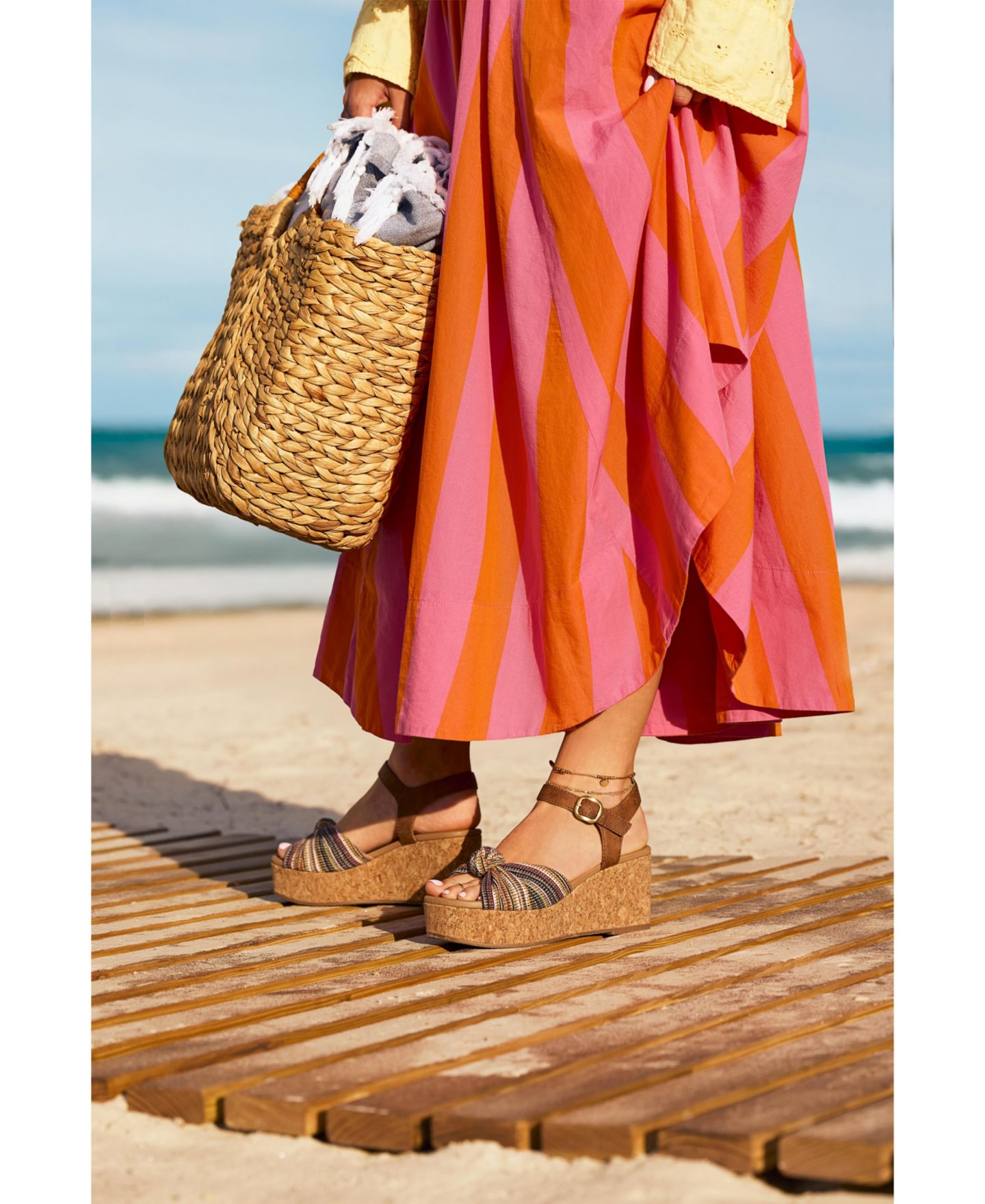 Женские сандалии Blowfish Malibu Adore Strappy, цвет: Коричневый разноцветный — фото 3