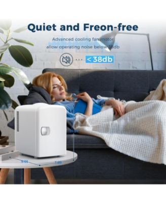 Portable Mini Fridge, 4L Skincare & Beverage Cooler (AC/DC)