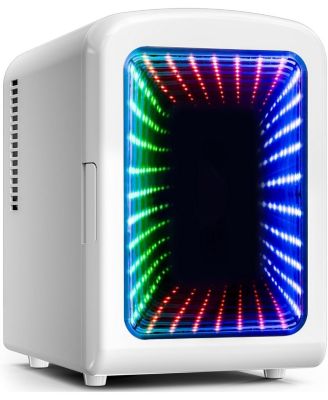 4L Portable Mini Fridge with Vibrant LED Gaming Lights