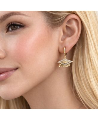 Limitless Graduation Cap Huggie Hoop Earrings