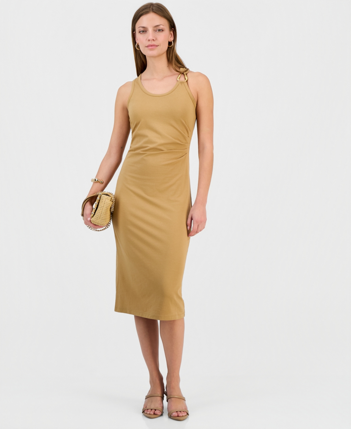 I.n.c. International Concepts Petite Scoop-Neck Sleeveless Midi Dress, Macy's Exclusive