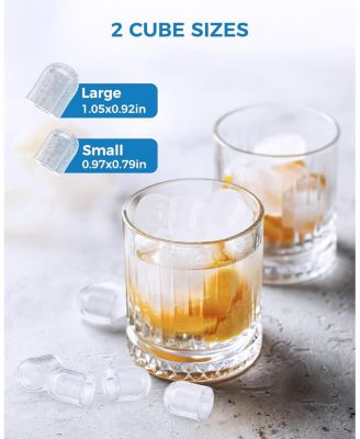 Portable Countertop Ice Maker, Fast Production with 2 Ice Sizes & Self-Cleaning