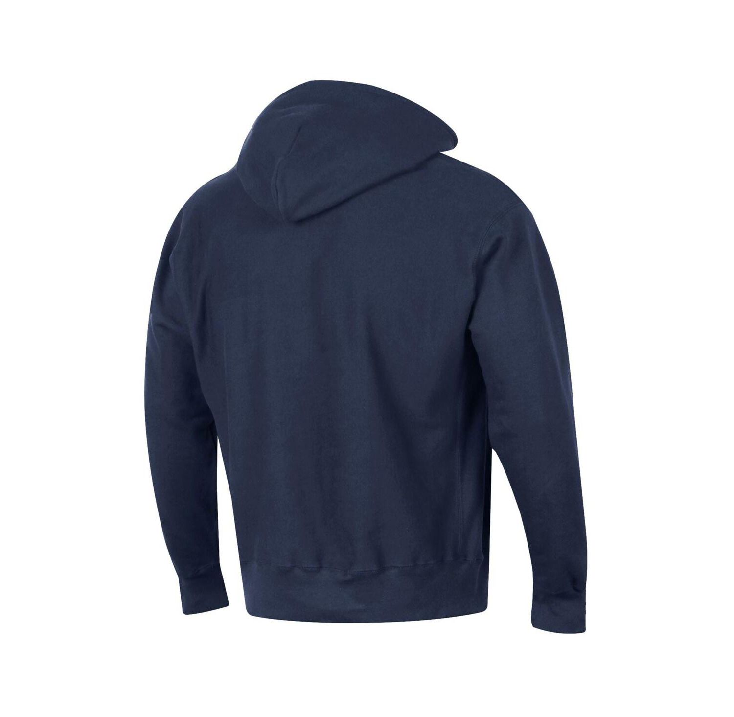 Men's Navy Detroit Tigers Reverse Weave Chenille Hoodie