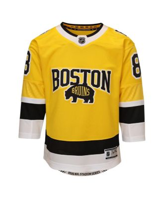 Big Boys and Girls David Pastrnak Gold Boston Bruins 2026 NHL Stadium Series Premier Jersey