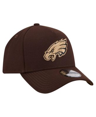 Men's Dark Brown Philadelphia Eagles Burnt Wood A-Frame 9FORTY Adjustable Hat