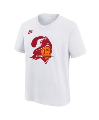 Big Boys and Girls White Tampa Bay Buccaneers Bucco Bruce T-Shirt