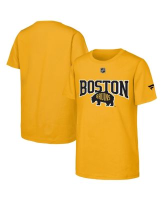 Big Boys and Girls Gold Boston Bruins 2026 NHL Stadium Series Authentic Locker Room T-Shirt