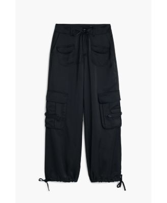 Women's Satin cargo pants