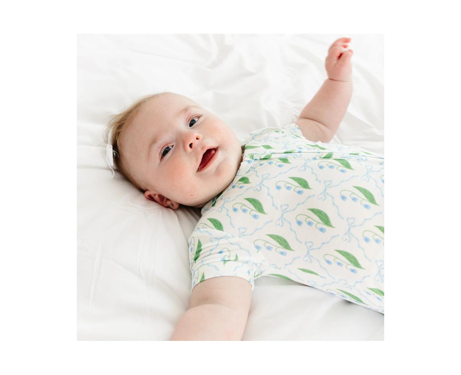 Baby Girls Bluebell Bows Bamboo Sleeper
