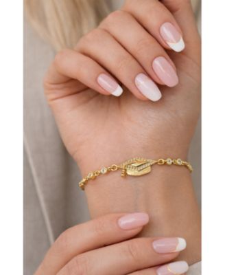 Limitless Graduation Cap Adjustable Pave Bracelet