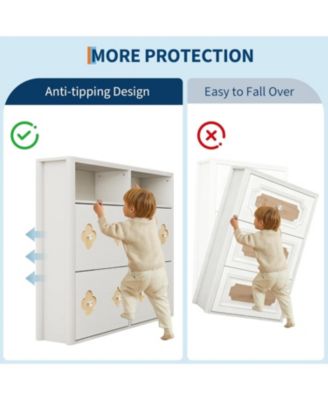 Shoe Cabinet with 4 Flip Drawers Slim Hidden Wood Shoe Cabinet with Storage and Handle Narrow Freestanding Shoe Organizer Cabin