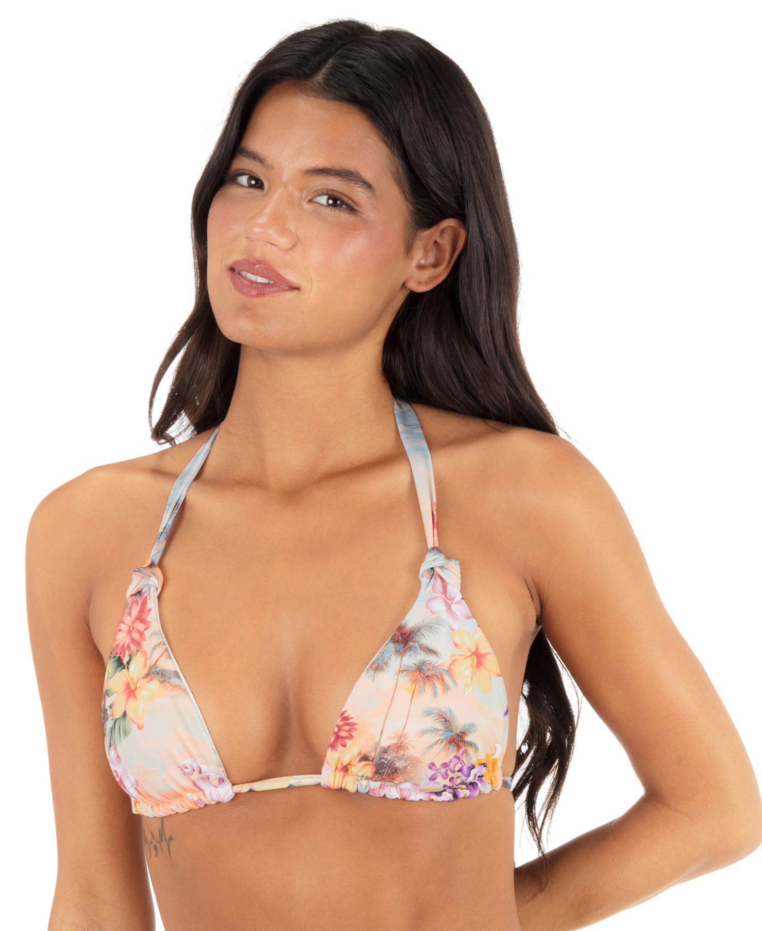 Women's Scenic Sunset Soft Tie Tri Bikini Top