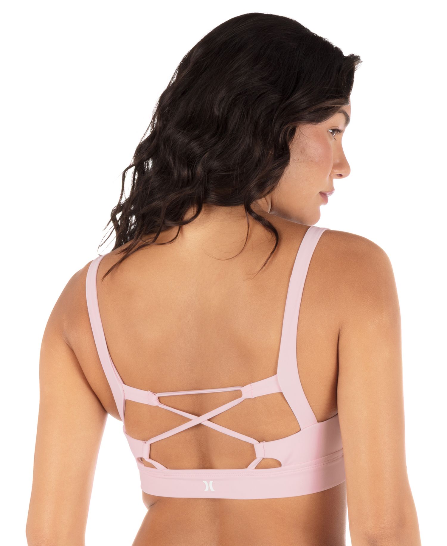 Women's Max Solid Pull-On Strappy Bikini Top