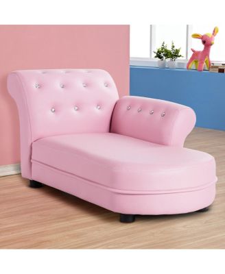 Kids Sofa Relax Couch Chaise Lounge Armrest Chair Bedroom Living Room