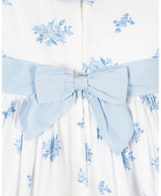 Little and Big Girls Organic Puff Sleeve Sateen Party Dress