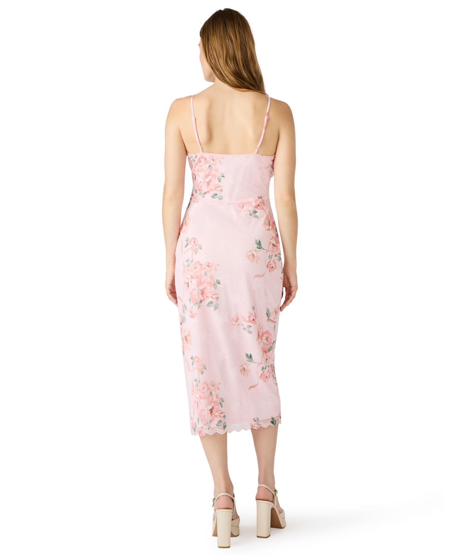 Women's Juliany Floral Printed Mesh Dress