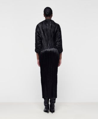 Women's Fitted Plisse Skirt