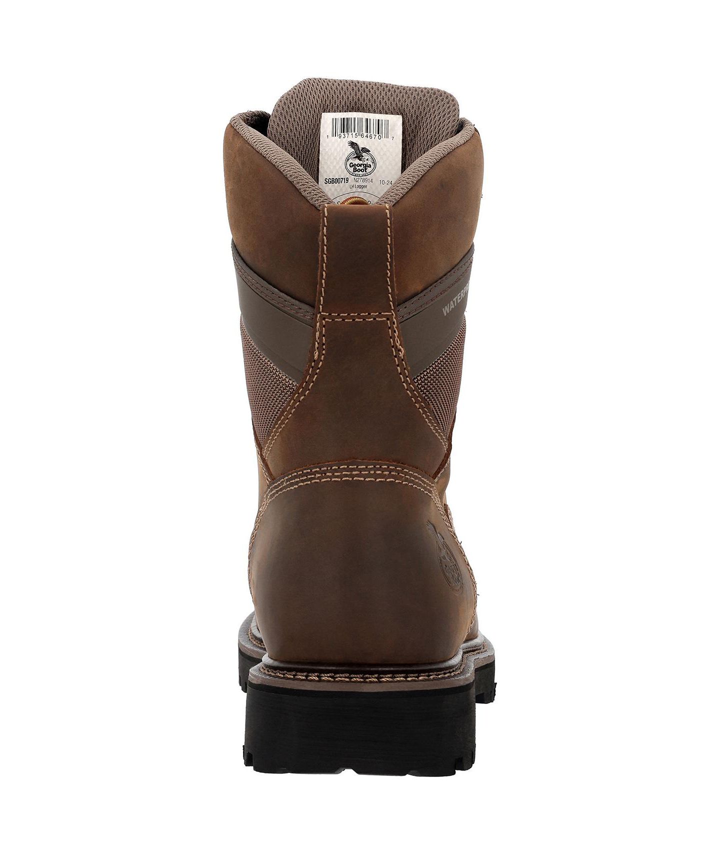 Мужские ботинки GEORGIA BOOT Core Low Heel Waterproof Logger Work Boot, цвет: Коричневый — фото 3