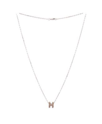 Pop H Pendant Chain Necklace
