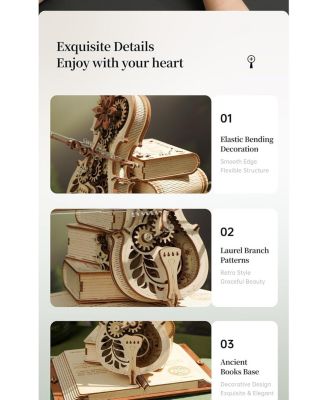 Magic Cello Adults 3D Puzzles, 3D Wooden Puzzles for Adults, Wooden Music Box Puzzle to Build, Unique Music Gift Hobby Kits Festival Gift