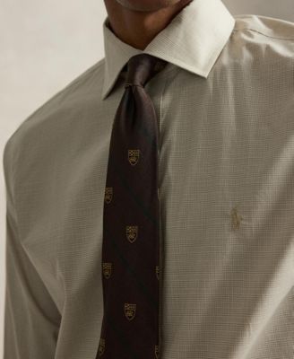 Men's Regent Classic Fit Checked Poplin Dress Shirt