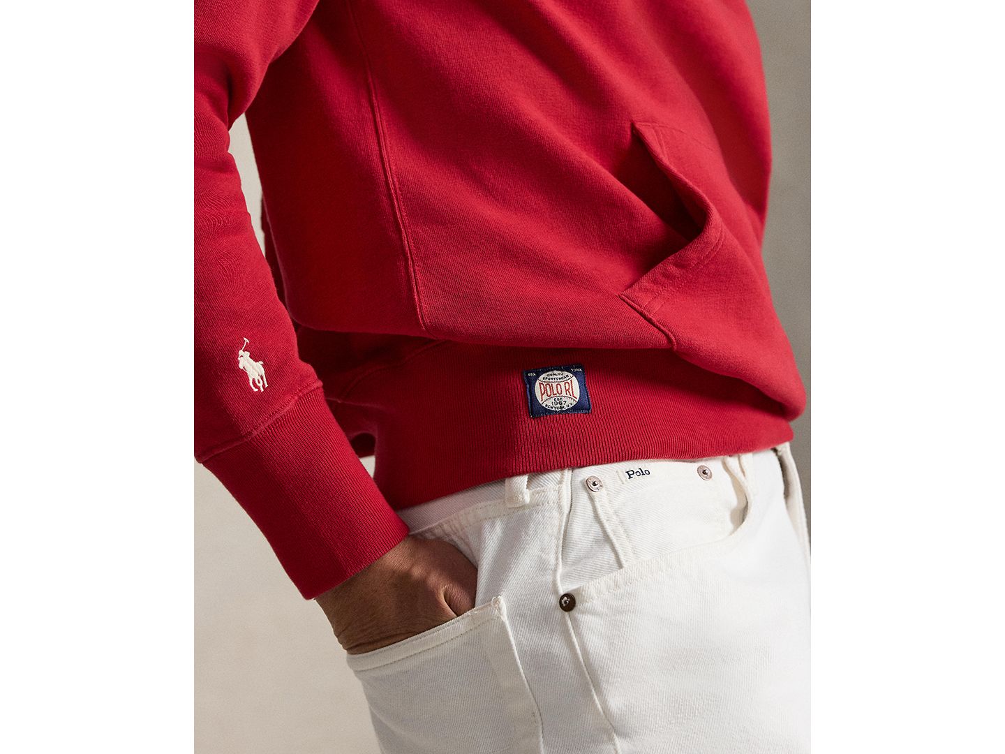 Мужской свитшот Polo Ralph Lauren Philadelphia Phillies™ Logo Patch, цвет: Красный — фото 3