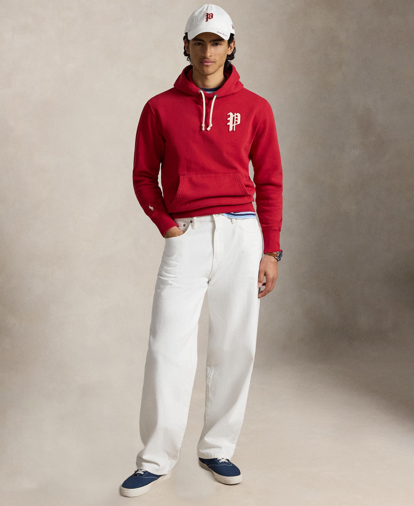 Мужской свитшот Polo Ralph Lauren Philadelphia Phillies™ Logo Patch, цвет: Красный — фото 2