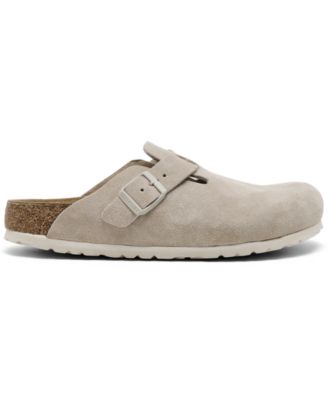 Women's Boston Suede Leather Casual Clogs from Finish Line